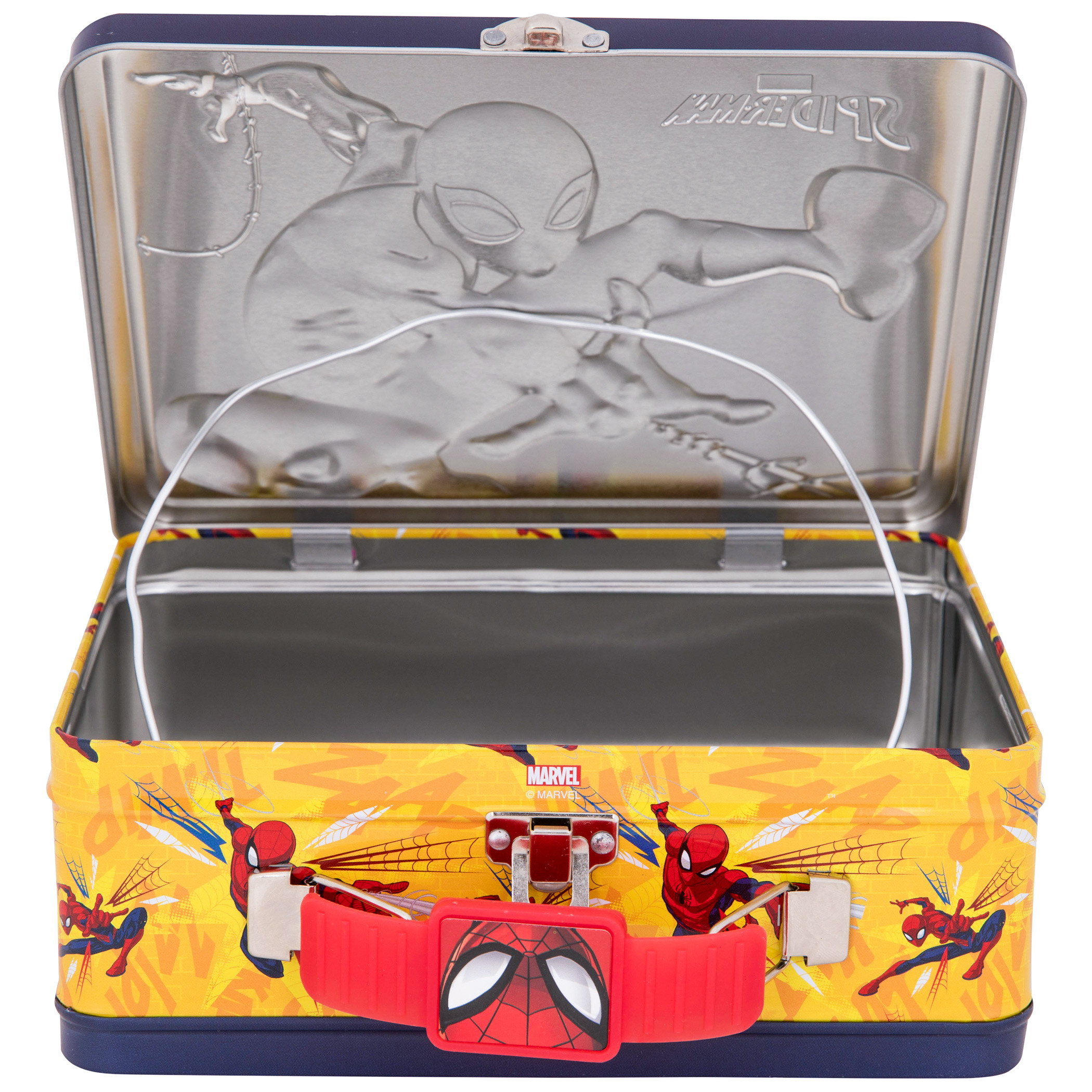 Spider-Man Swinging Through the City Tin Lunchbox
